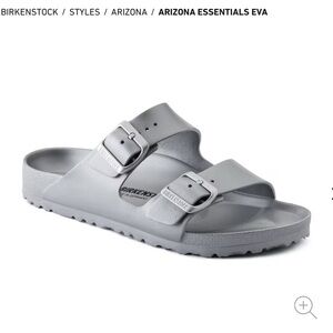 SOLD Birkenstock Arizona Essentials EVA - Metallic Silver